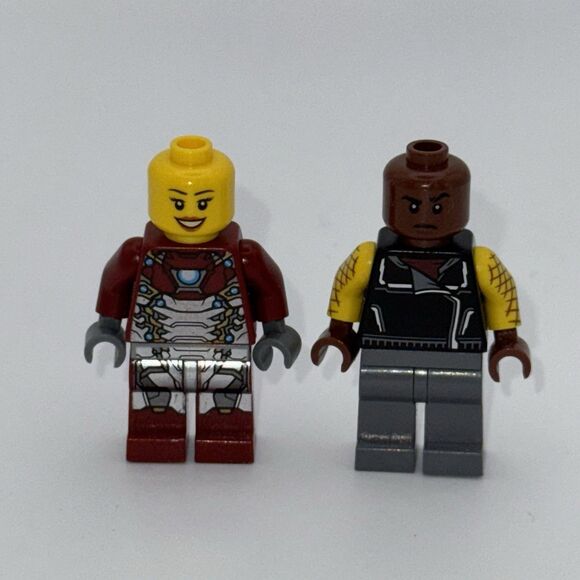 LEGO Marvel Minifigures Shocker sh404 & Iron Man Mk47 sh405 76083 Incomplete - Picture 1 of 11